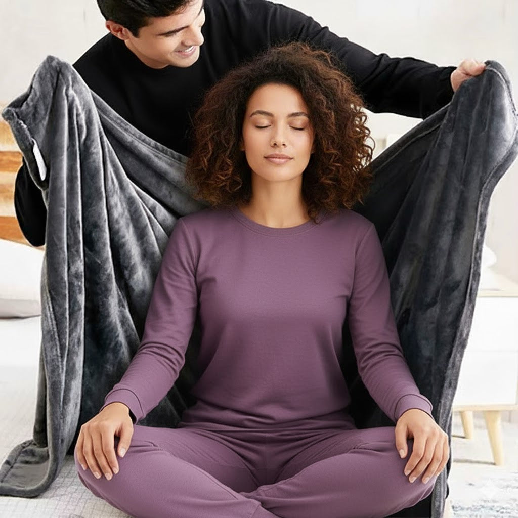 USB Electric Heated Blanket 3 Heating Levels Fleece Heated Blanket Portable Body Warmer Blanket Quickly Heated Cape Pad